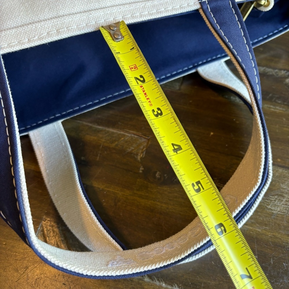 L.L. Bean Boat and Tote Blue Canvas San Francisco Logo Embroidered Company USA - Picture 9 of 13